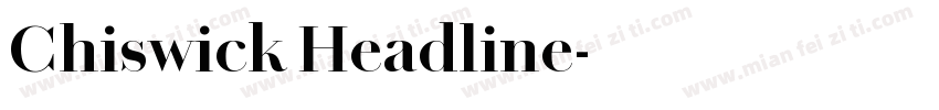 Chiswick Headline字体转换